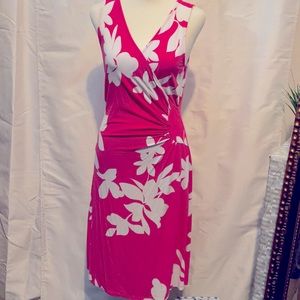 Tommy Bahama S/P Pink/White dress…stretchy..can fit up to S/M!!!